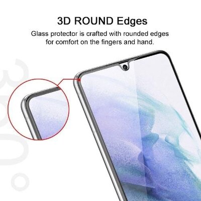 SaharaCase ZeroDamage HD Glass Screen Protector for Samsung Galaxy S21+ 5G, Clear (ZD00016)