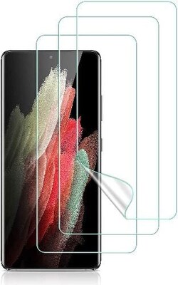 SaharaCase ZeroDamage Flexon Film Screen Protector for Samsung Galaxy S21 Ultra 5G, Clear, 3/Pack (ZD00020)
