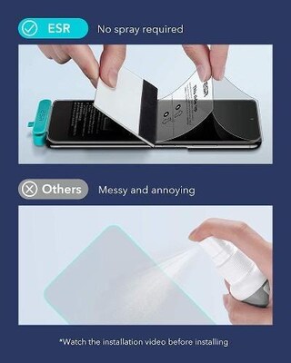 SaharaCase ZeroDamage Flexon Film Screen Protector for Samsung Galaxy S21 Ultra 5G, Clear, 3/Pack (ZD00020)