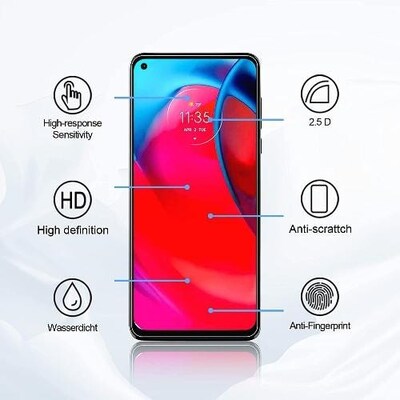 SaharaCase ZeroDamage HD Glass Screen Protector for Motorola Moto G Stylus 5G (2021), Clear (ZD00031)