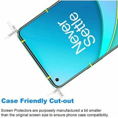 SaharaCase ZeroDamage HD Glass Screen Protector for OnePlus Nord N200, Clear (ZD00033)