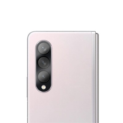 SaharaCase ZeroDamage Camera Lens Protector for Samsung Galaxy Z Fold3 5G, Clear, 2/Pack/Black (ZD00037)