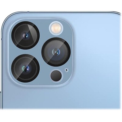 SaharaCase ZeroDamage Camera Lens Protector for Apple iPhone 13 Pro and iPhone 13 Pro Max, Blue, 2/Pack (ZD00056)