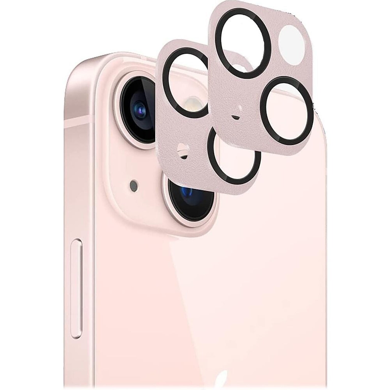 SaharaCase ZeroDamage Camera Lens Protector for Apple iPhone 13 and iPhone 13 mini, Pink, 2/Pack (ZD00061)