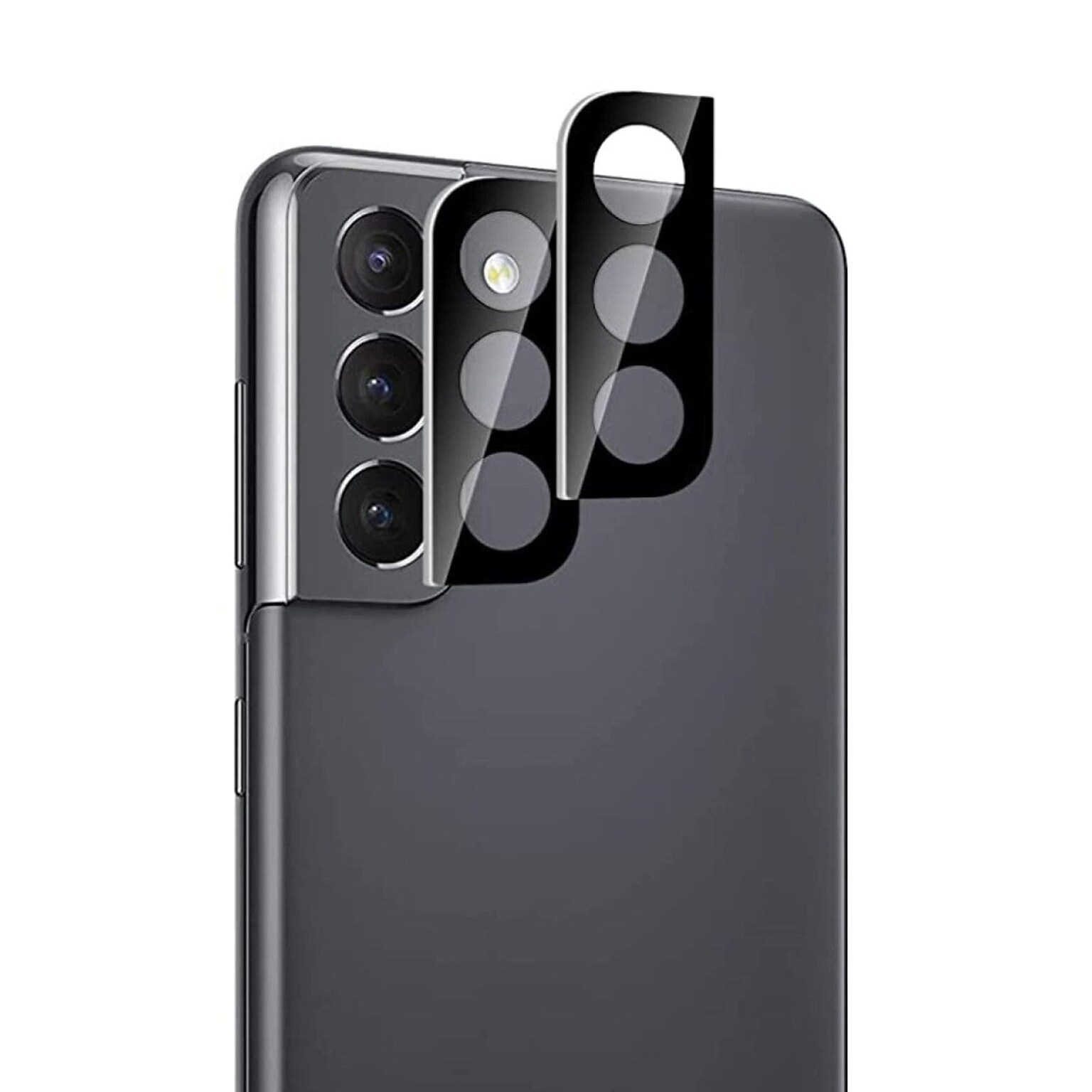 SaharaCase ZeroDamage Camera Lens Protector for Samsung Galaxy S22+, Black, 2/Pack (ZD00079)