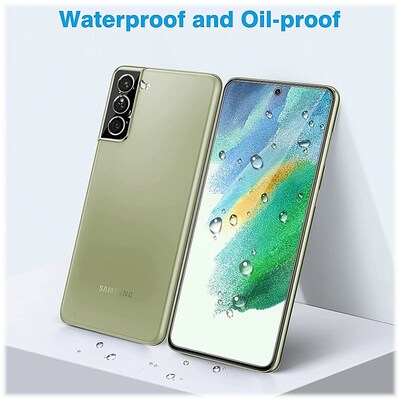 SaharaCase ZeroDamage Camera Lens Protector for Samsung Galaxy S21 FE 5G, Clear, 2/Pack/Black (ZD00082)