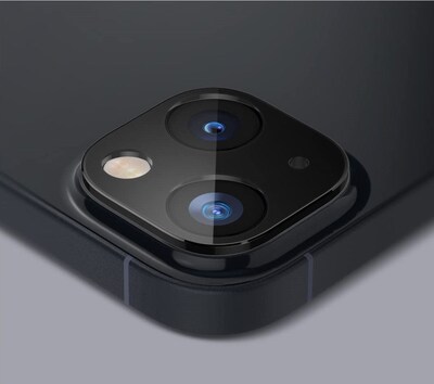 SaharaCase ZeroDamage Camera Lens Protector for Apple iPhone 14 and iPhone 14 Plus, Black, 2/Pack (ZD00096)