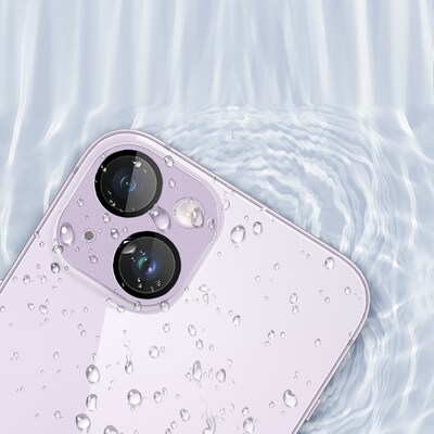 SaharaCase ZeroDamage Camera Lens Protector for Apple iPhone 14 and iPhone 14 Plus, 2/Pack, Purple (ZD00099)