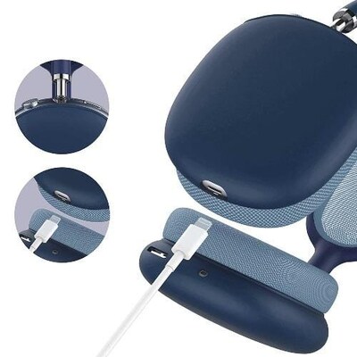 SaharaCase Liquid Silicone Cover Case for Apple AirPods Max, Blue (HP00002)