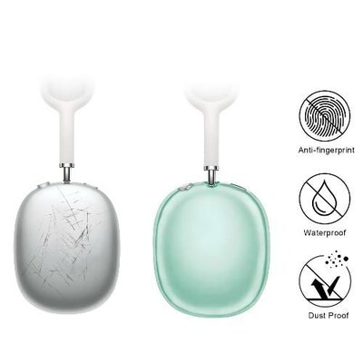 SaharaCase Hybrid Flex Case for Apple AirPods Max, Transparent Green (HP00007)