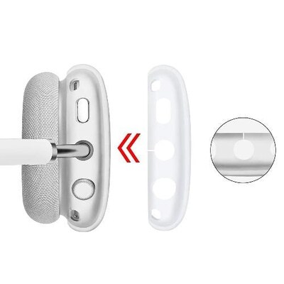 SaharaCase Hybrid Flex Case for Apple AirPods Max, Transparent Clear (HP00009)