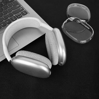 SaharaCase Hybrid Flex Case for Apple AirPods Max, Transparent Clear (HP00009)