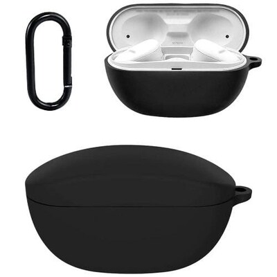 SaharaCase Silicone Case for Sony WF-SP800N True Wireless Headphones, Black (HP00025)