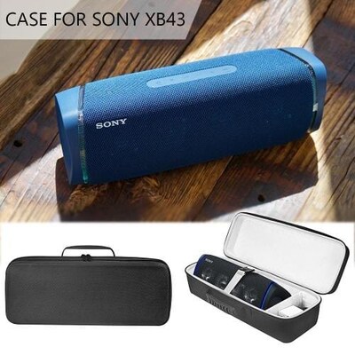 SaharaCase Travel Carry Case for Sony SRS-XB43 Bluetooth Speaker, Black (HP00037)