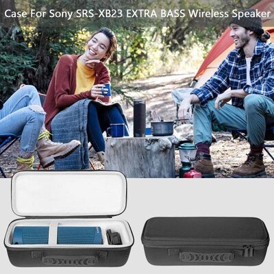 SaharaCase Travel Carrying Case for Sony SRS-XB23 Bluetooth Speaker, Black (HP00039)