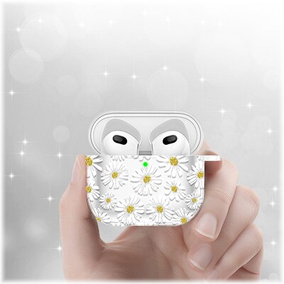 SaharaCase Hybrid Flex Case for Apple AirPods 3, 3rd Generation, Clear/Yellow (HP00086)