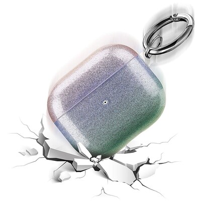 SaharaCase Sparkle Series Case for Apple AirPods 3 (3rd Generation), Blue/Green (HP00089)