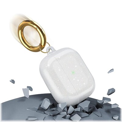 SaharaCase Sparkle Series Case for Apple AirPods 3 (3rd Generation), Clear (HP00090)