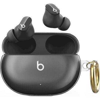 SaharaCase Hybrid Flex Case for Beats by Dr. Dre Studio Buds, Transparent Black (HP00104)