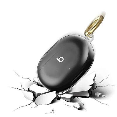 SaharaCase Hybrid Flex Case for Beats by Dr. Dre Studio Buds, Transparent Black (HP00104)