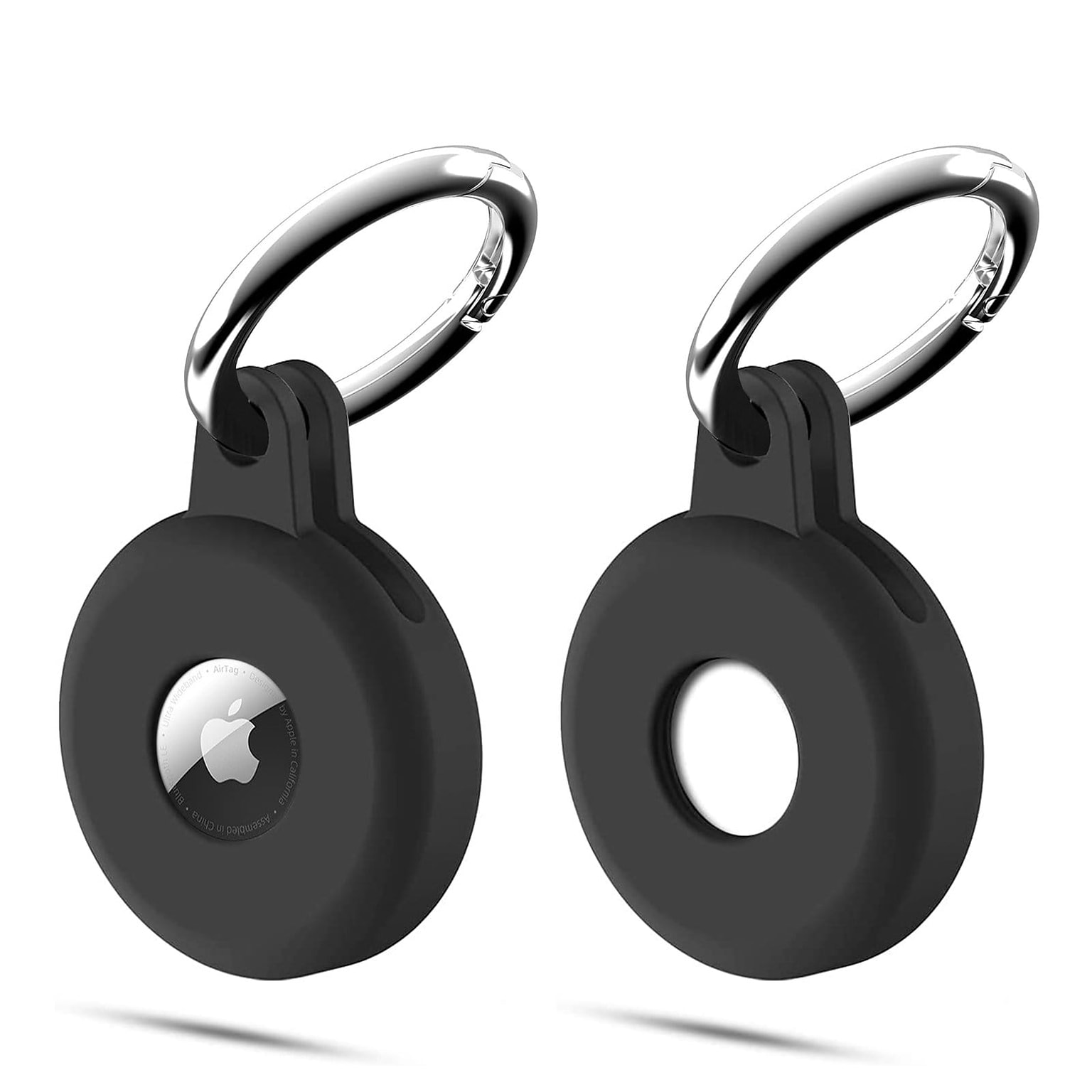 SaharaCase EasyClip Silicone Case for Apple AirTag, Black (AT00001)