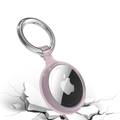 SaharaCase Hybrid Flex Case for Apple AirTag, Pink (AT00008)