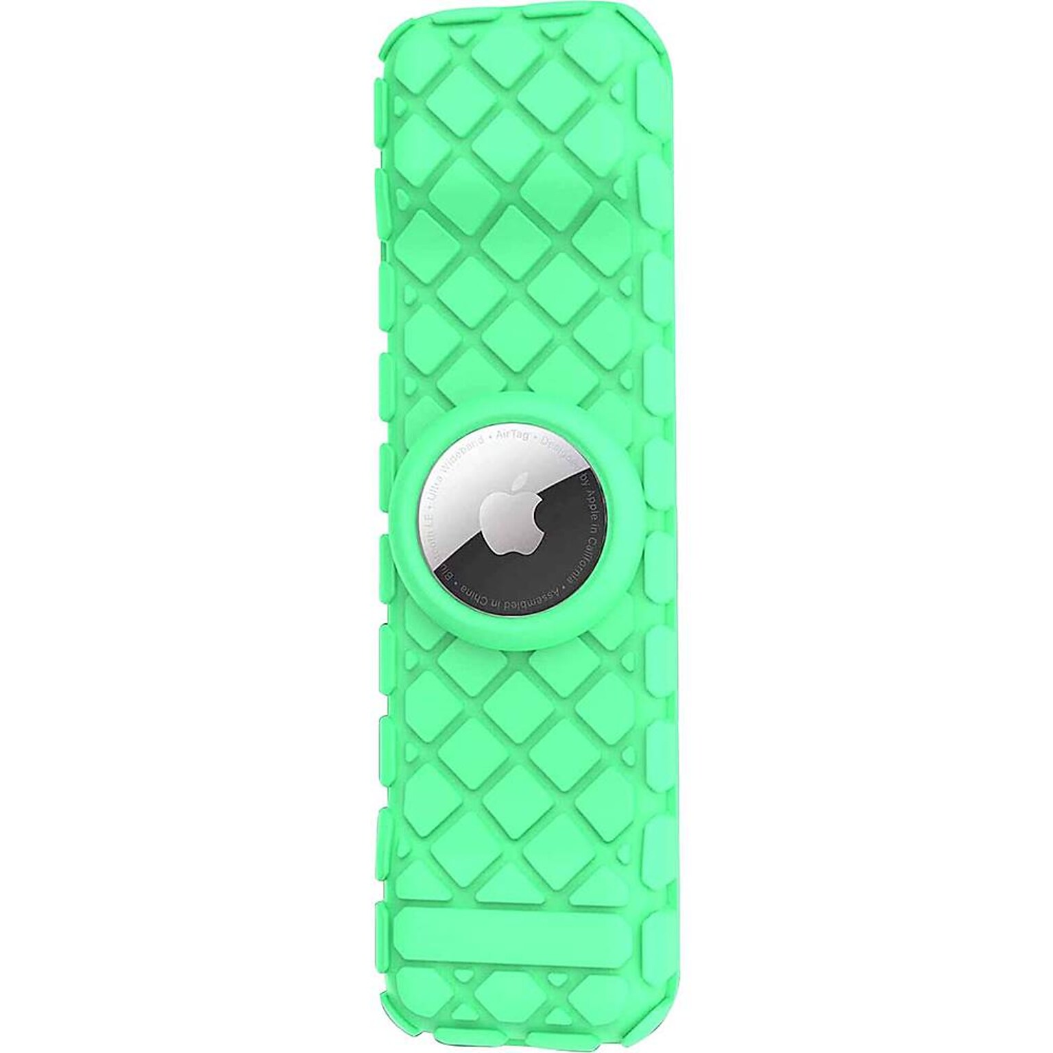 SaharaCase Apple TV 4K Remote Silicone Case for Apple AirTag, Green Glow (AT00011)