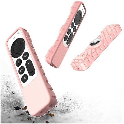 SaharaCase Apple TV 4K Remote Silicone Case for Apple AirTag, Pink (AT00012)