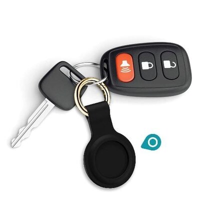 SaharaCase Liquid Silicone Case for Apple AirTag, Black (AT00013)