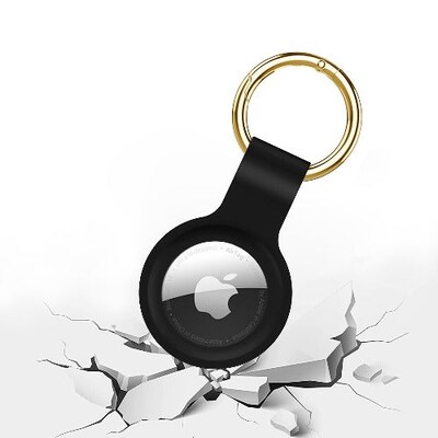 SaharaCase Liquid Silicone Case for Apple AirTag, Black (AT00013)