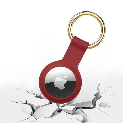 SaharaCase Liquid Silicone Case for Apple AirTag, Red (AT00015)