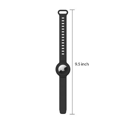 SaharaCase Silicone Wrist Band for Apple AirTag, Black (AT00019)