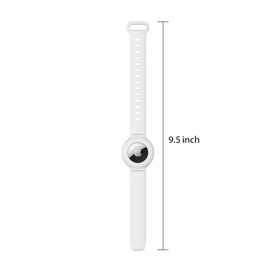 SaharaCase Silicone Wrist Band for Apple AirTag, White (AT00020)
