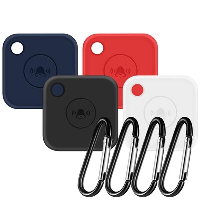 SaharaCase Silicone Case for Tile Mate, Black/Blue/Red/White, 4/Pack (AT00027)