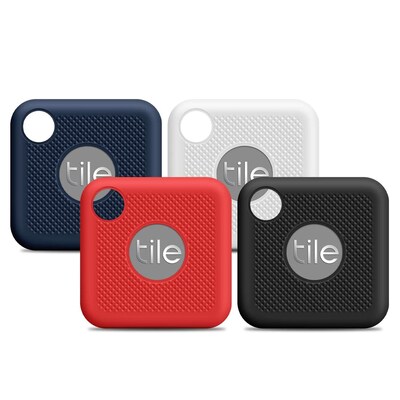 SaharaCase Silicone Case for Tile Pro Black/Blue/Red/White, 4/Pack (AT00028)