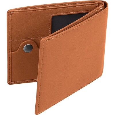 SaharaCase Genuine Leather Wallet Case for Apple AirTag, Brown (AT00038)