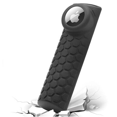 SaharaCase Amazon Fire TV Stick 4K (3rd Gen) Remote Silicone Case for Apple AirTag, Black (AT00039)