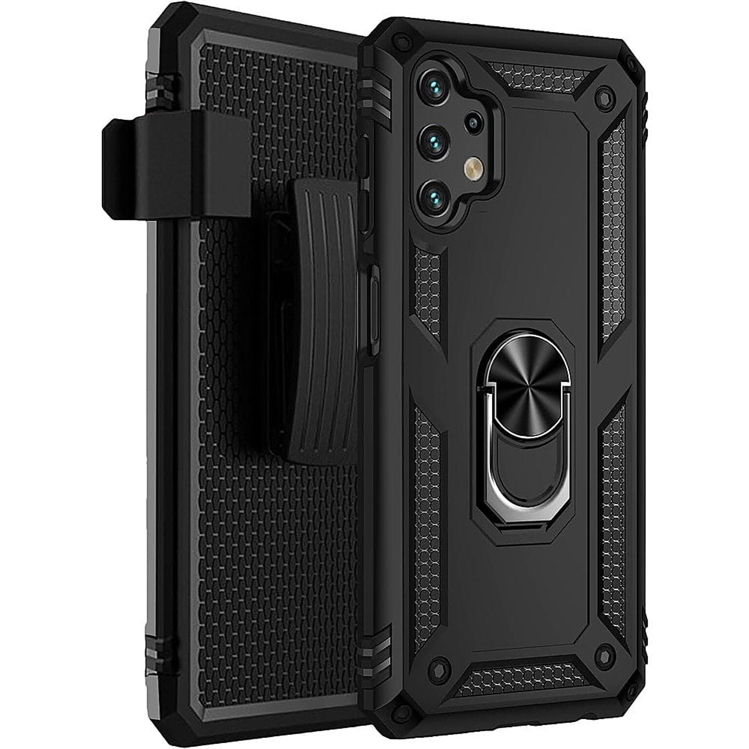 SaharaCase Military Kickstand Series Case for Samsung Galaxy A13 4G and A13 LTE, Black (CP00063)