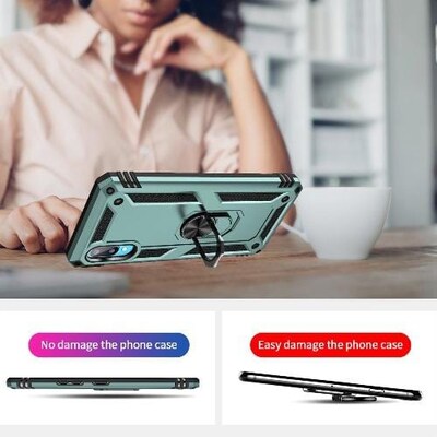 SaharaCase Military Kickstand Series Case for Samsung Galaxy A02, Green (CP00068)