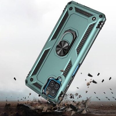 SaharaCase Military Kickstand Series Case for Samsung Galaxy A12, Green (CP00074)