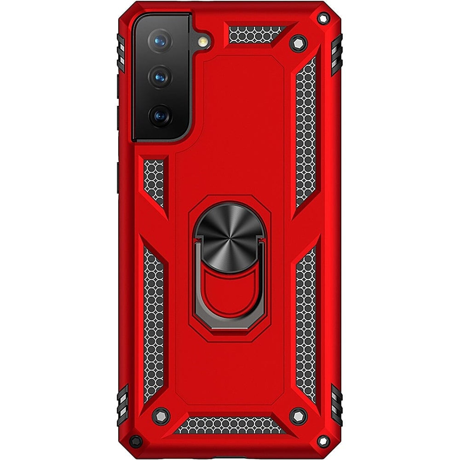SaharaCase Military Kickstand Series Case for Samsung Galaxy S21 FE 5G, Red (CP00095)