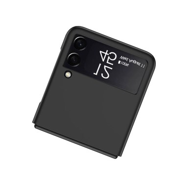 SaharaCase Hard Shell Silicone Case for Samsung Galaxy Z Flip3 5G, Black (CP00099)