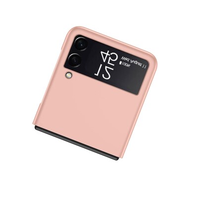 SaharaCase Hard Shell Silicone Case for Samsung Galaxy Z Flip3 5G, Rose Gold (CP00101)