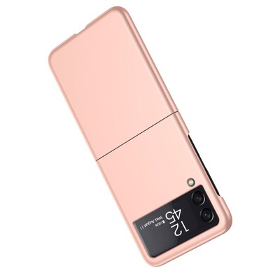 SaharaCase Hard Shell Silicone Case for Samsung Galaxy Z Flip3 5G, Rose Gold (CP00101)