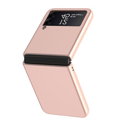 SaharaCase Hard Shell Silicone Case for Samsung Galaxy Z Flip3 5G, Rose Gold (CP00101)