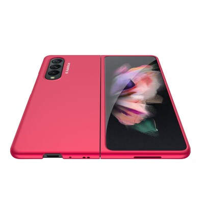 SaharaCase Hard Shell Silicone Case for Samsung Galaxy Z Fold3 5G, Red (CP00108)
