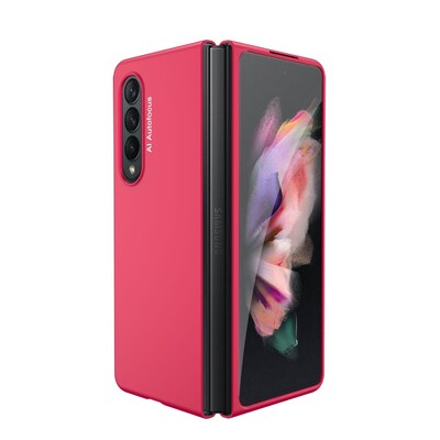 SaharaCase Hard Shell Silicone Case for Samsung Galaxy Z Fold3 5G, Red (CP00108)