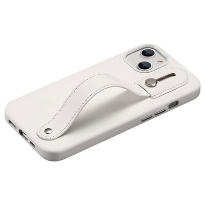 SaharaCase FingerGrip Series Case with Strap for Apple iPhone 13 mini, White (CP00128)