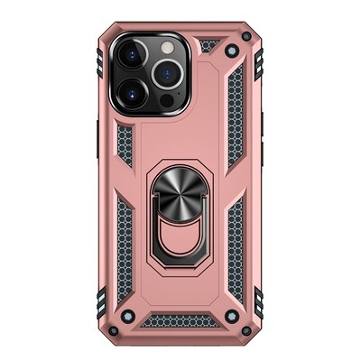 SaharaCase Kickstand with Belt Clip Case for Apple iPhone 13 Pro, Rose Gold (CP00146)