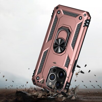 SaharaCase Kickstand with Belt Clip Case for Apple iPhone 13 Pro, Rose Gold (CP00146)